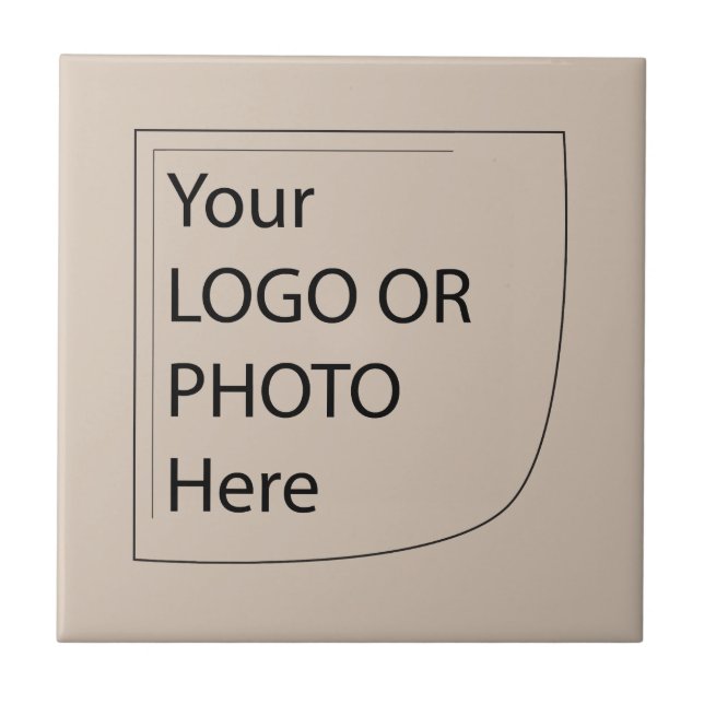 Carreau Tendances Couleur Douce Taupe - Logo Carrelage en  (Devant)