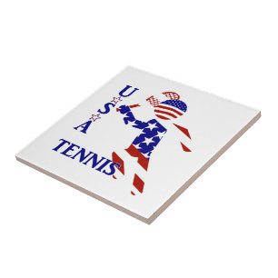 Carreau TENNIS DES HOMMES Patriotiques DES USA