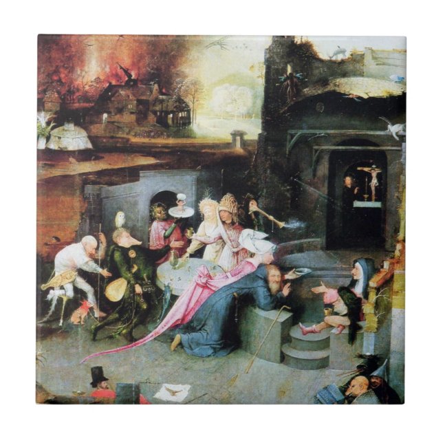 Carreau Tentation De Saint Antoine Par Hieronymus Bosch (Devant)