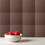 Carreau Téramisu solide brun foncé<br><div class="desc">Solide tiramisu design brun foncé.</div>