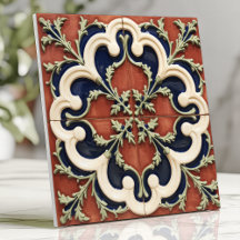Terracotta et Navy Italien Vintage