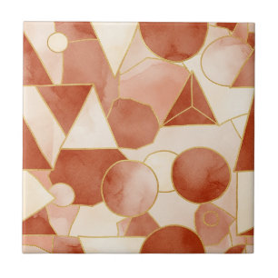 Carreau Terracotta Géométrique - Mosaïque d'art en ligne d