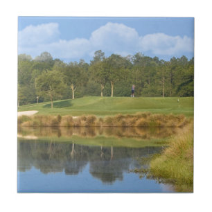 Carreau Terrain de golf sur la tuile verte