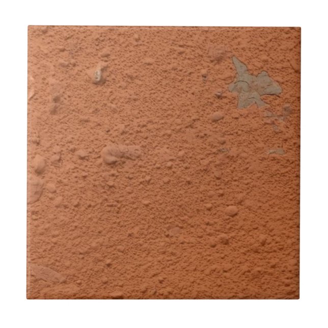 Carreau Terre cuite rouge simple rustique  (Devant)