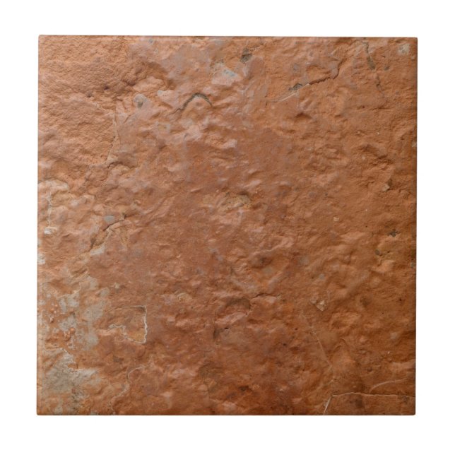 Carreau Terre cuite rouge simple rustique  (Devant)
