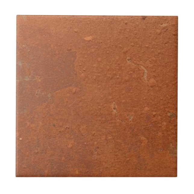 Carreau Terre cuite rouge simple rustique  (Devant)