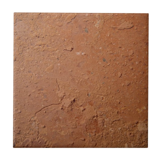 Carreau Terre cuite rouge simple rustique  (Devant)