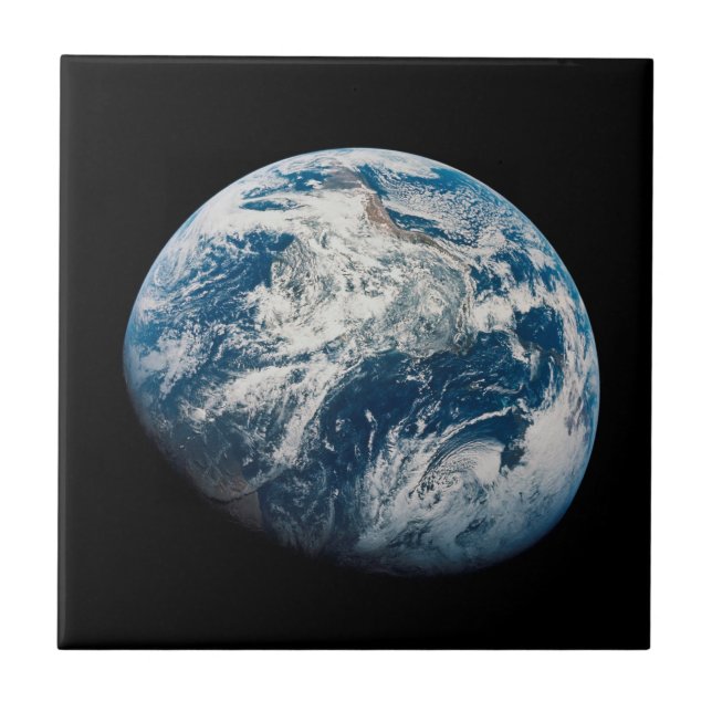 Carreau Terre Tirée De L'Aollo 8 Spacecraft. (Devant)