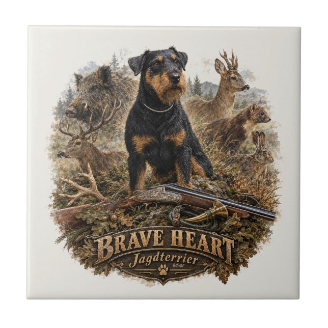 Carreau Terrier de chasse allemand (Devant)
