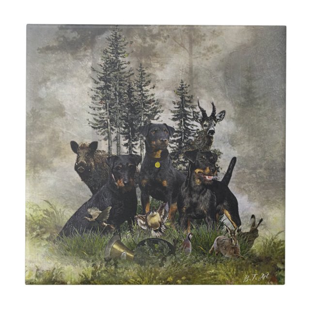 Carreau Terrier de chasse allemand (Jagdterrier) (Devant)