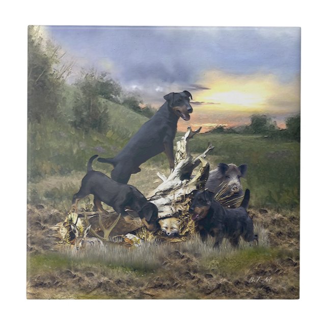 Carreau Terrier de chasse allemand (Jagdterrier) (Devant)