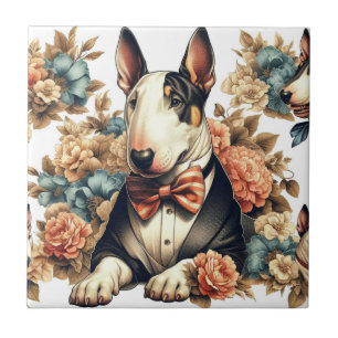 Carreau Terrier Floral Cute Retro