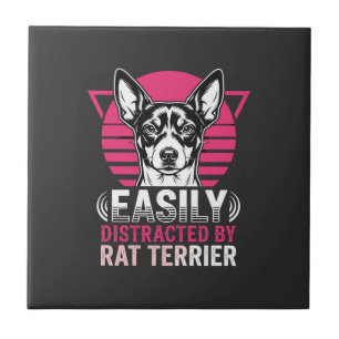 Carreau Terrier Rat Facilement Distrait Chien Rétro
