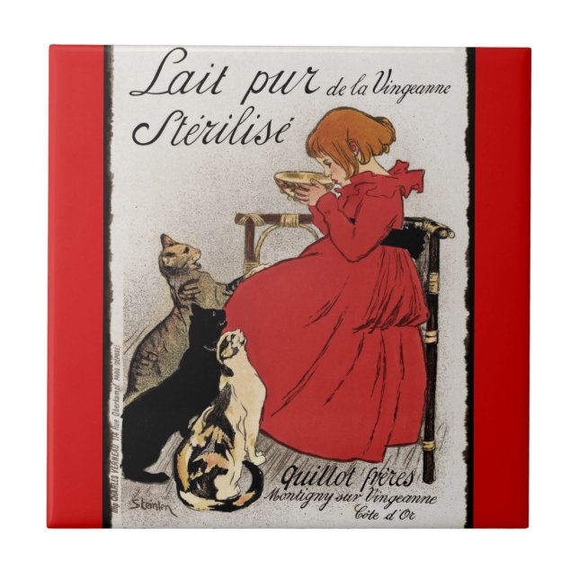 Carreau Test du lait pour les Kitties (Devant)