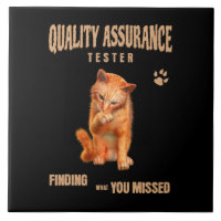 Testeur QA Humour de chat