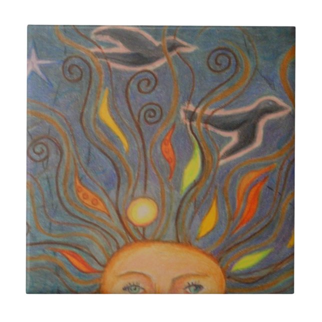 Carreau Tête dans le ciel (Devant)