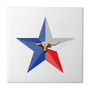 Carreau Texas Longhorn Le symbole du pouvoir produit multi