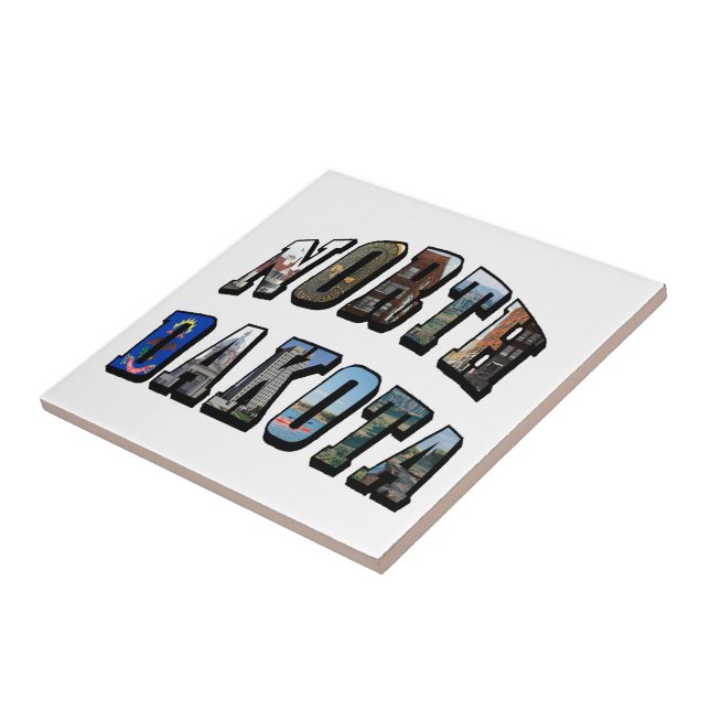 Carreau Texte de l'image du Dakota du Nord (Côté)