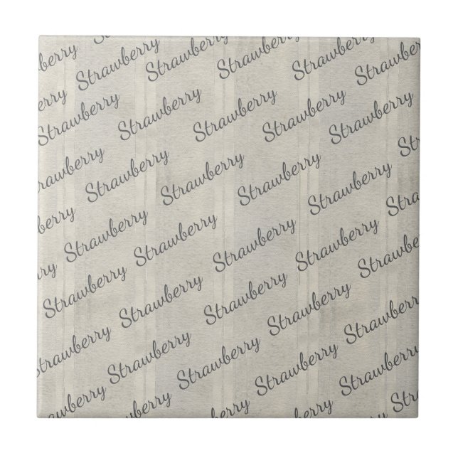 Carreau Texte de script élégant moderne dans un motif fumé (Devant)