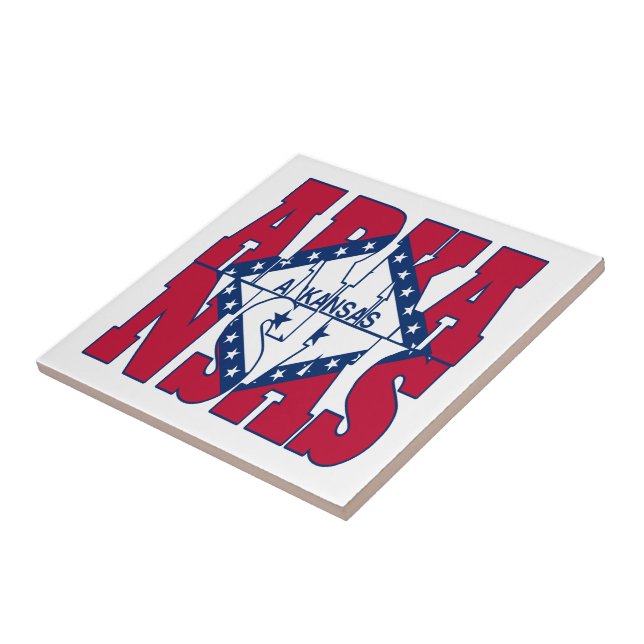 Carreau Texte du drapeau de l'État de l'Arkansas (Côté)