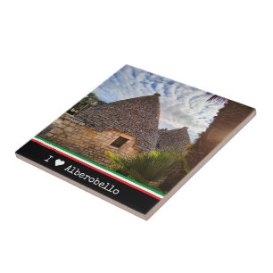 Carreau Texte personnalisé, logements trulli en Alberobell