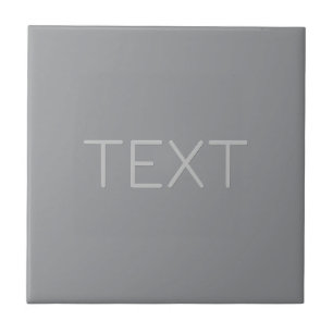 Carreau Texte simple à l'aspect tridimensionnel Gris
