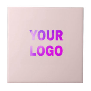 Carreau texte simple minimal ajoutez votre logo/dessin ici