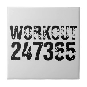 Carreau Texte usé et rayé Workout 247365 noir