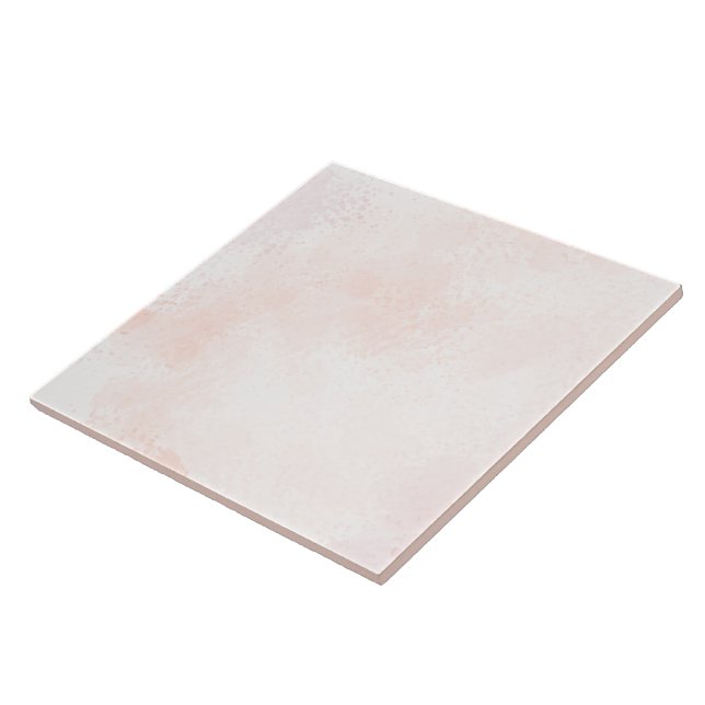 Carreau Texture Aquarelle Rose Pâle (Côté)