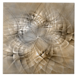 Carreau Texture d'art fractal moderne abstrait aux tons de