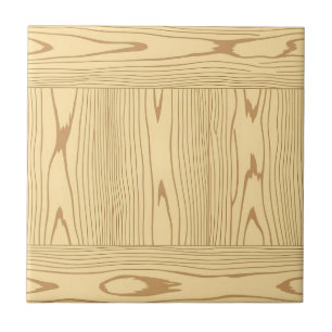 Carreau Texture de grain de bois de chêne clair minimalist