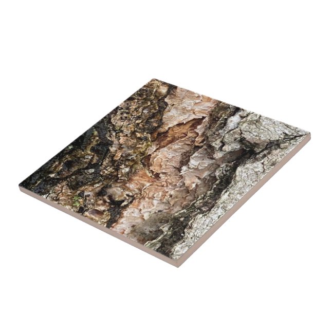 Carreau Texture de l'écorce des arbres Faux (Côté)