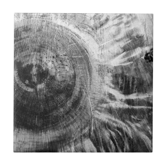 Carreau Texture en bois noir et blanc (Devant)