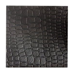 Carreau Texture en cuir noire