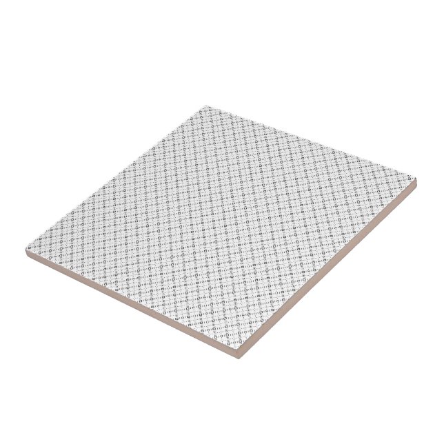 Carreau Texture Géométrique Monochrome|Motif Diamant Sans  (Côté)