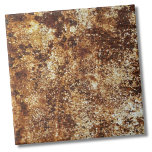 Carreau Texture rustique élégante<br><div class="desc">Carrelage en céramique rustique Vintage industriel élégant. Une photo de gros plan unique qui ressemble à de la parties scintillant d'or au premier coup d'oeil, mais qui est en fait de la peinture rouille! Un moyen cool d'avoir un look industriel. Veuillez noter qu'il s'agit d'une texture numérique et qu'elle n'a...</div>