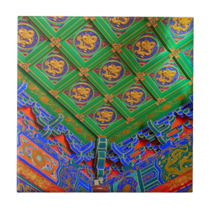 Carreau Thaïlande, Bangkok  Temple du Dragon