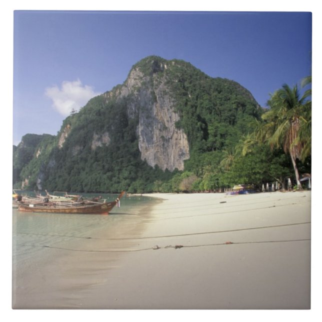 Carreau Thaïlande, mer d'Andaman, île de Ko Phi Phi, plage (Devant)