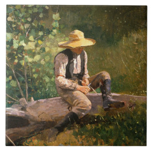 Carreau The Whittling Boy (par Winslow Homer)