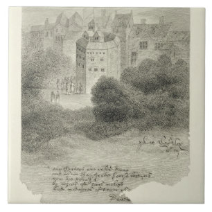 Carreau Théâtre de The Globe, Bankside, Southwark, aprè