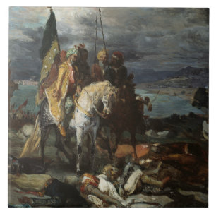 Carreau Theodore Chasseriau - Saracens et Croisés