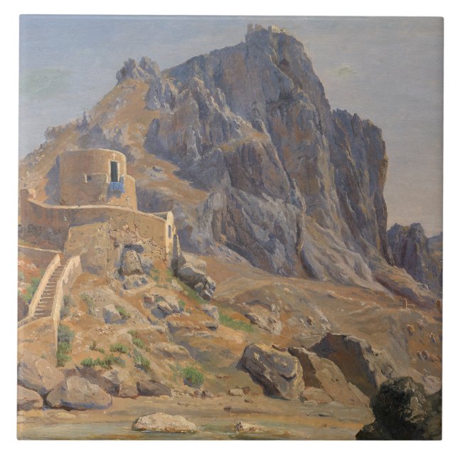 Carreau Thorald Laessoe - Vue de Marina Piccola, Capri (Devant)