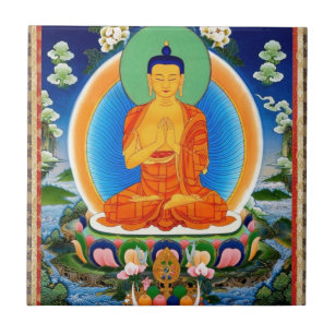Carreau Tibétain Thangka Prabhutaratna Bouddha