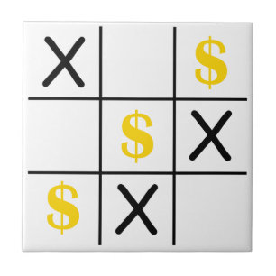 Carreau Tic Tac Toe Dollar