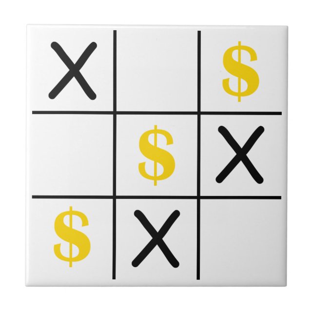 Carreau Tic Tac Toe Dollar (Devant)