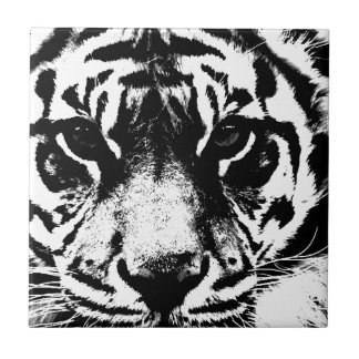 Carreau Tigre noir et blanc