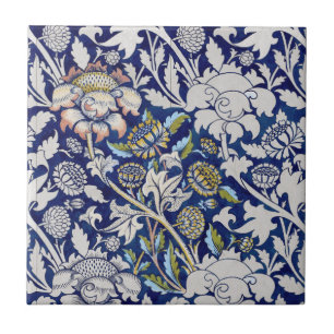 CARREAU TILE CÉRAMIQUE : WILLIAM MORRIS : COULEUR D'EAU 18
