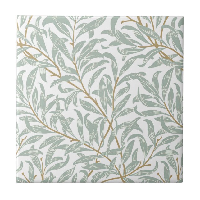 CARREAU TILE CÉRAMIQUE : WILLIAM MORRIS : WILLOW (Devant)