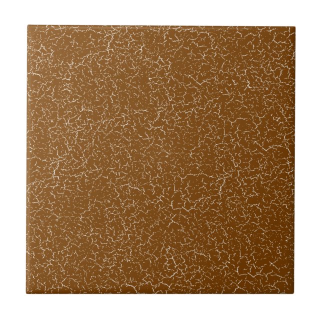 Carreau Tile couleur solide en laque de craquage ocre (Devant)