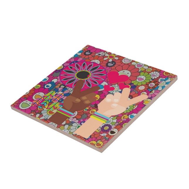 Carreau TIle en céramique de paix (Côté)